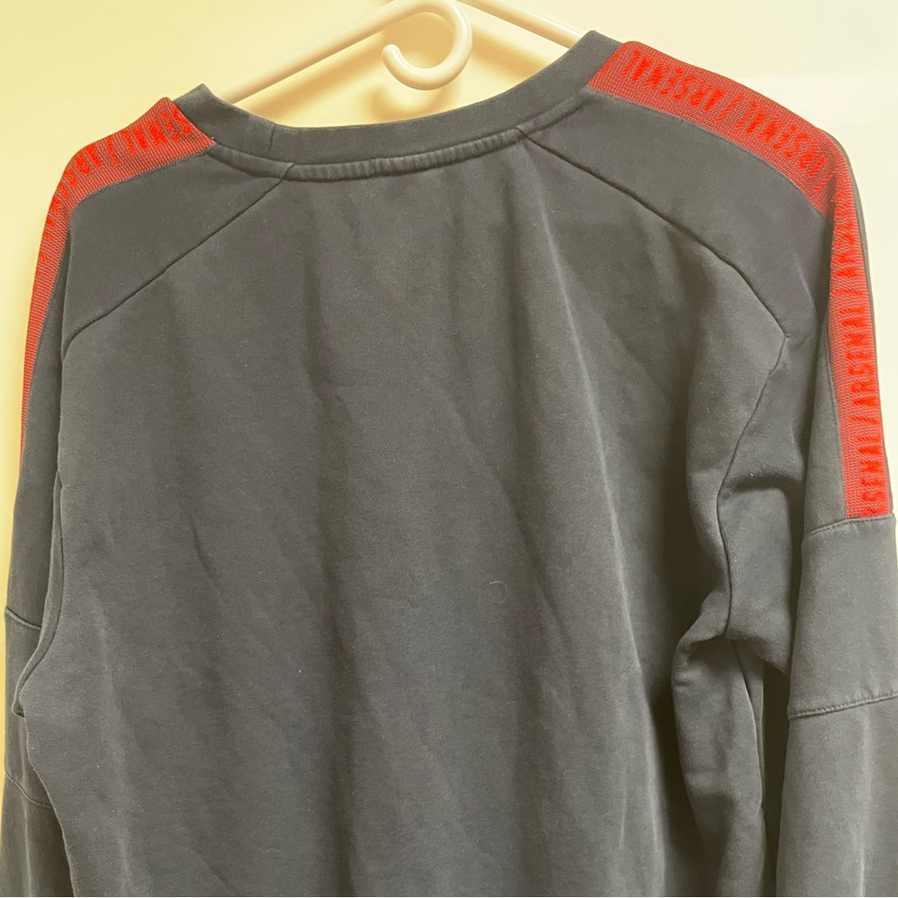 ARSENAL LONDON 2019 2020 ADIDAS BLUE CREWNECK SWEATER MEN Large - Picture 5 of 6